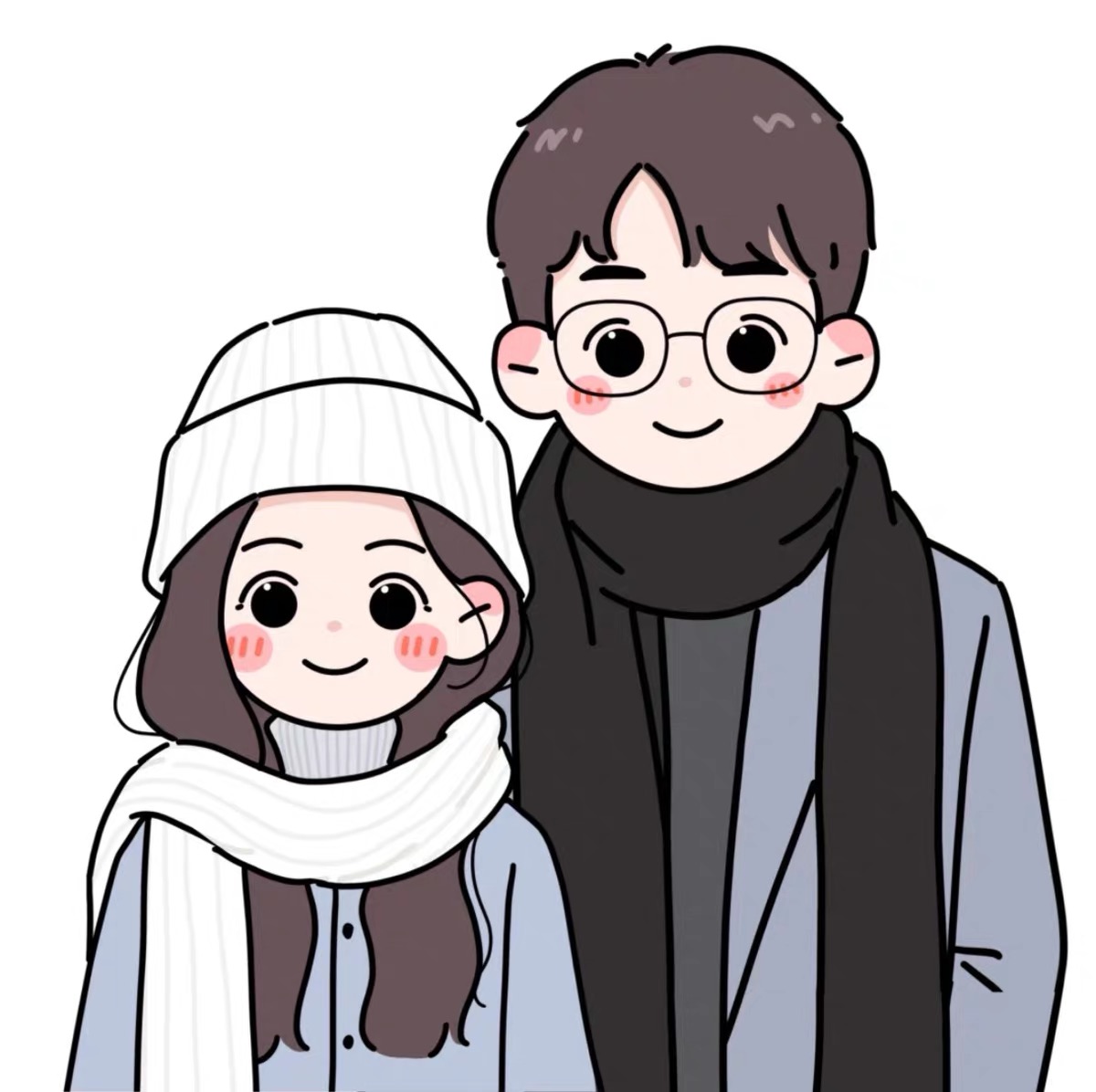 Cute Q Version Custom Hand-Drawn Avatar | 2 People Or 1 Person+1 Pet Only $9.9 photo review