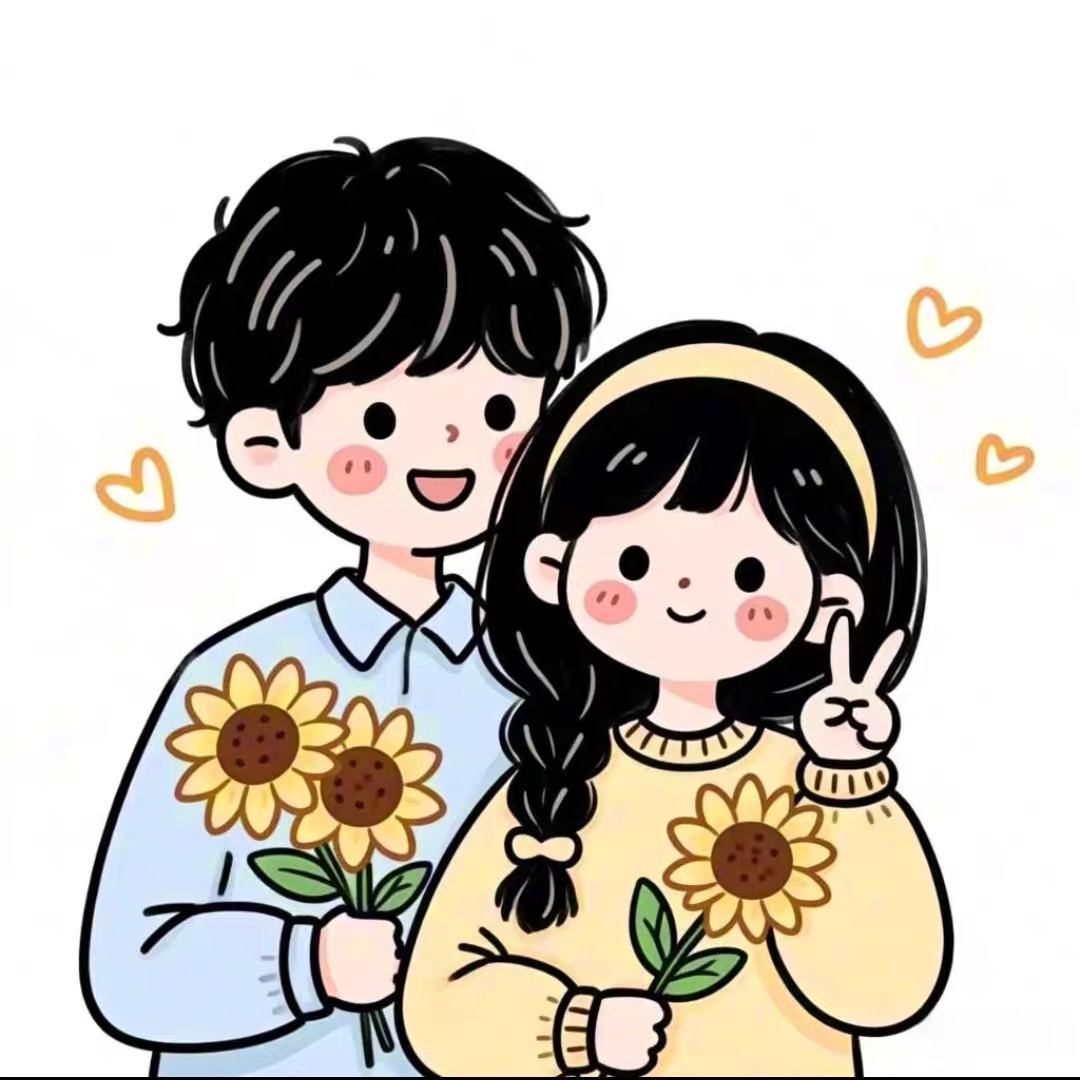 Cute Q Version Custom Hand-Drawn Avatar | 2 People Or 1 Person+1 Pet Only $9.9 photo review