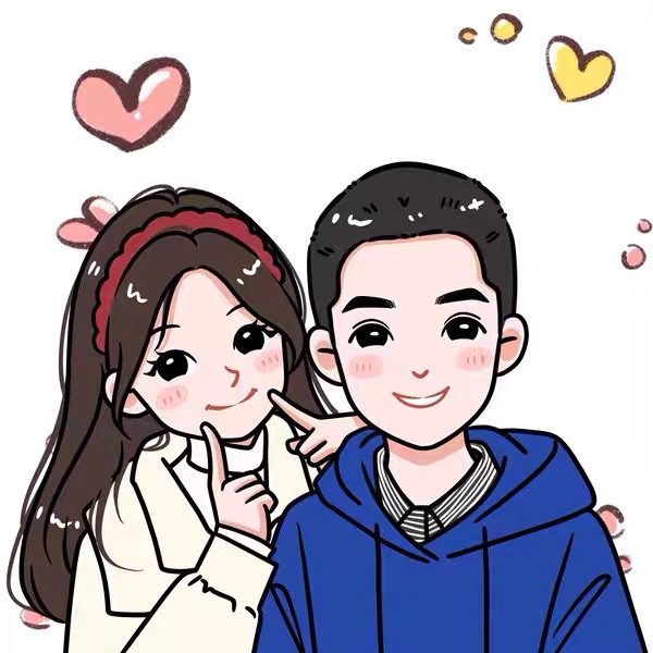 Cute Q Version Custom Hand-Drawn Avatar | 2 People Or 1 Person+1 Pet Only $9.9 photo review