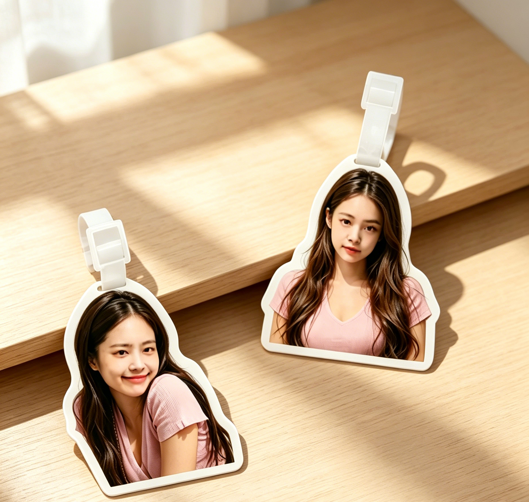 (Buy 1 Get 1 Free) Custom Acrylic Photo Tag – Personalized Travel Accessory for Suitcases & Bags photo review