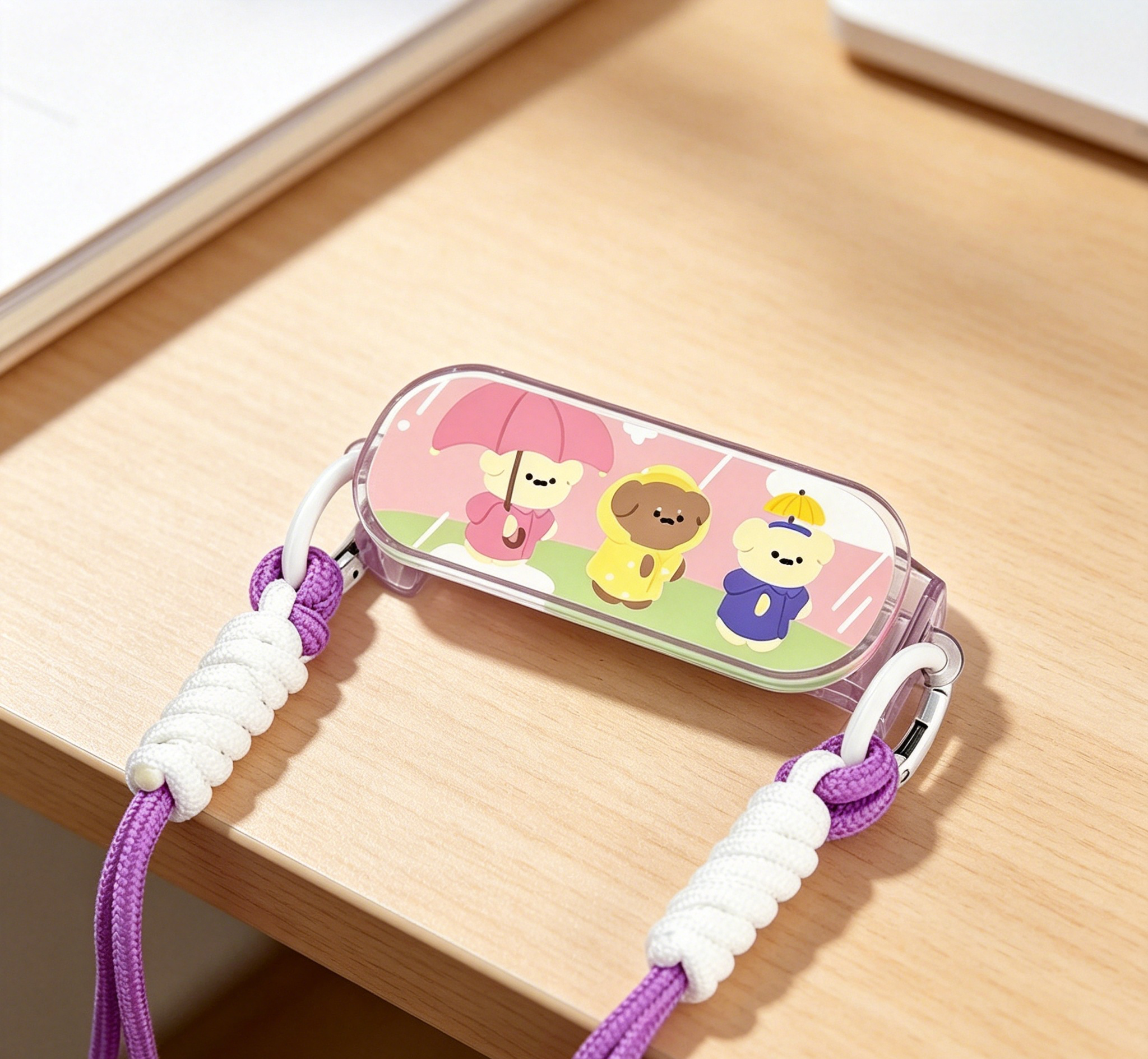 Custom Irregular Shape Phone Back Clip Lanyard photo review
