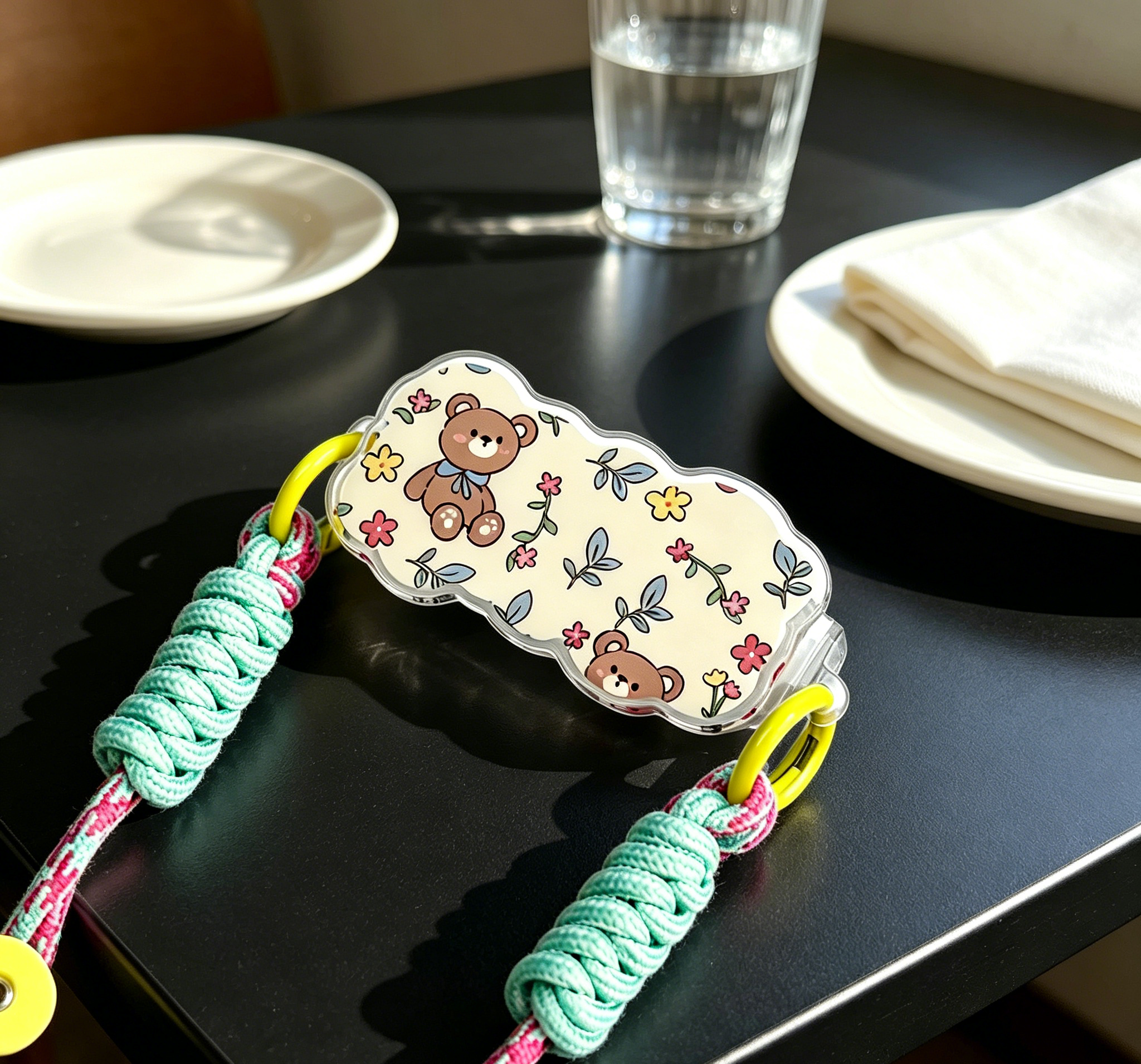 Custom Irregular Shape Phone Back Clip Lanyard photo review