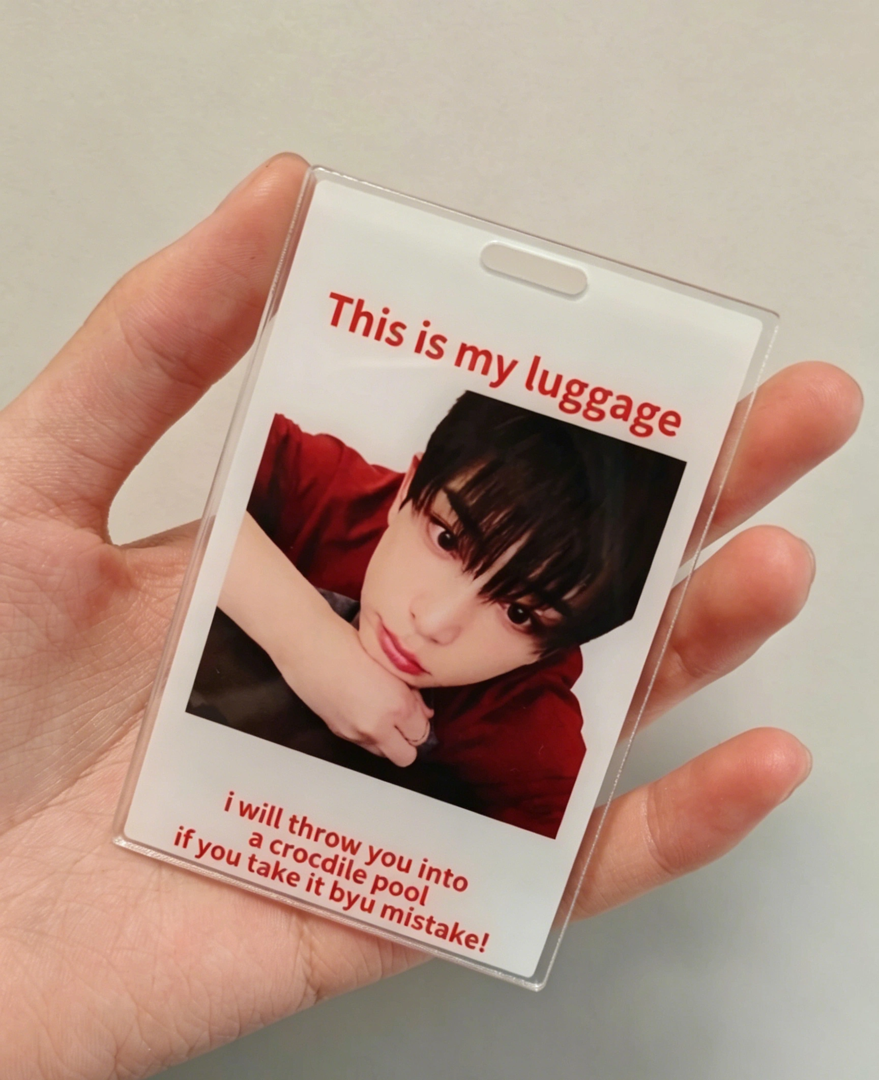 (Buy 1 Get 1 Free) Custom Acrylic Photo Tag – Personalized Travel Accessory for Suitcases & Bags photo review