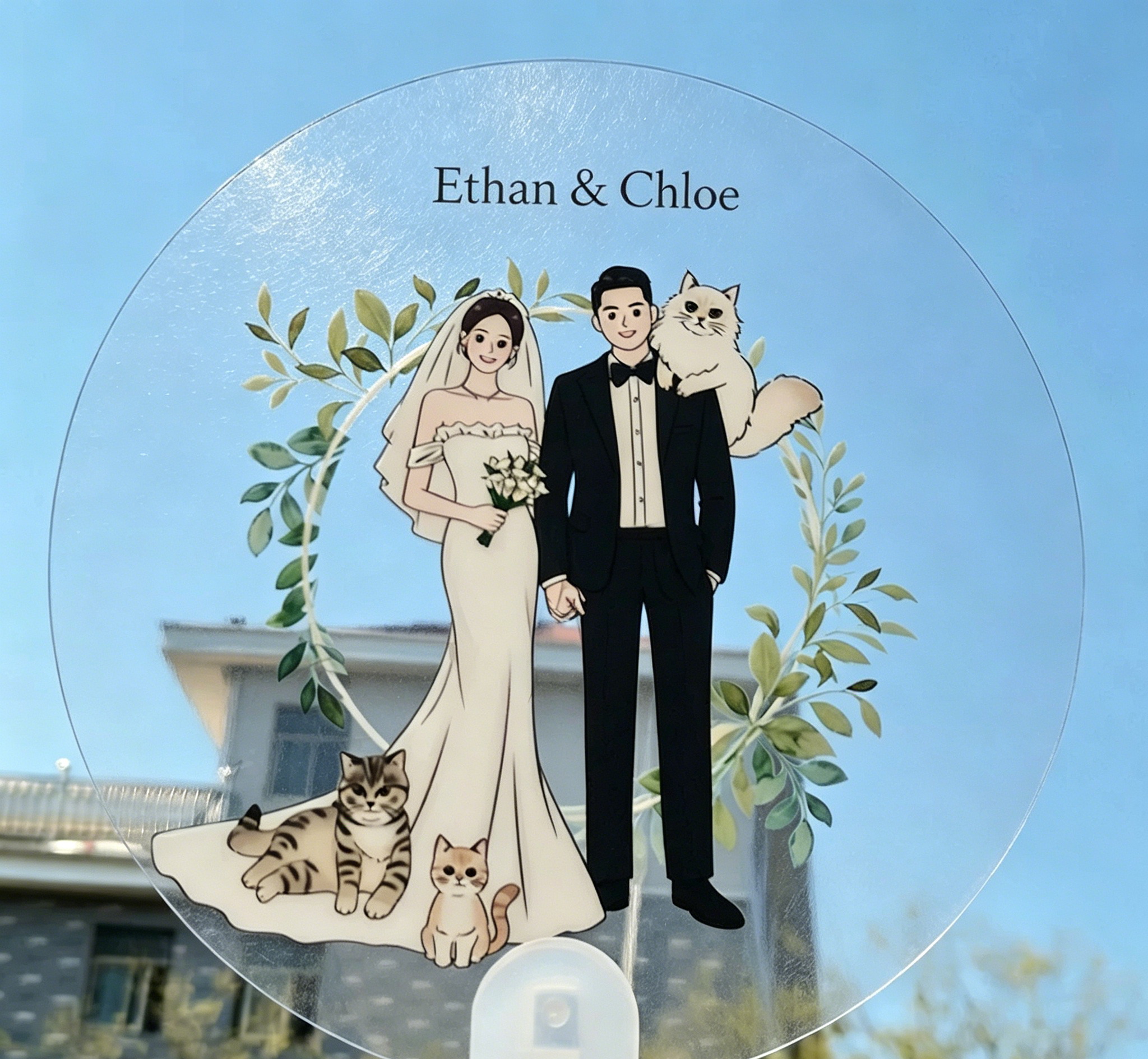 (Buy 1 Get 1 Free) Custom Clear PVC Hand Fan for K-pop Concerts, Anime Merch, Weddings & Pet Photos photo review