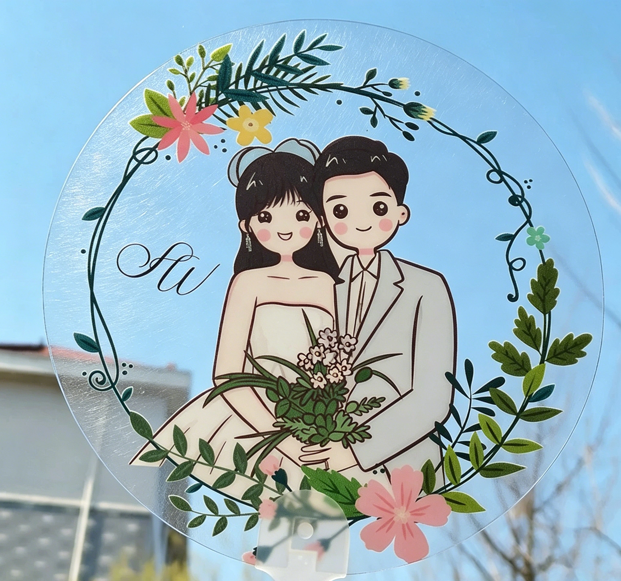 (Buy 1 Get 1 Free) Custom Clear PVC Hand Fan for K-pop Concerts, Anime Merch, Weddings & Pet Photos photo review