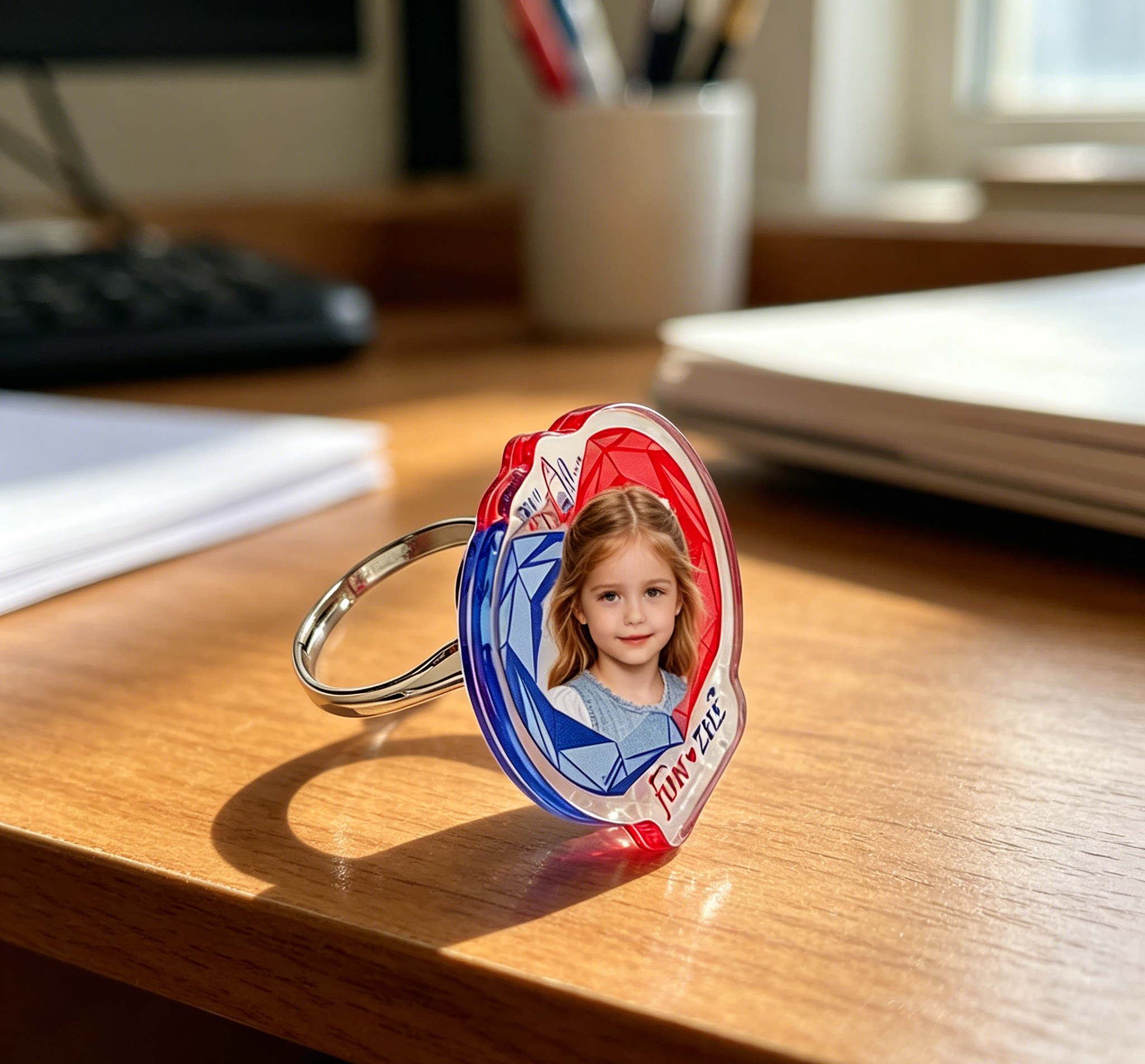 Acrylic Spinner Rings | Personalized Rotating Anime & K-Pop Fidget Ring photo review