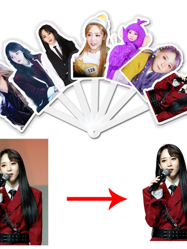 Custom 1-7 Photo Hand Fan - Stay Cool in Summer Heatwave | Personalized Concert & Festival Prop
