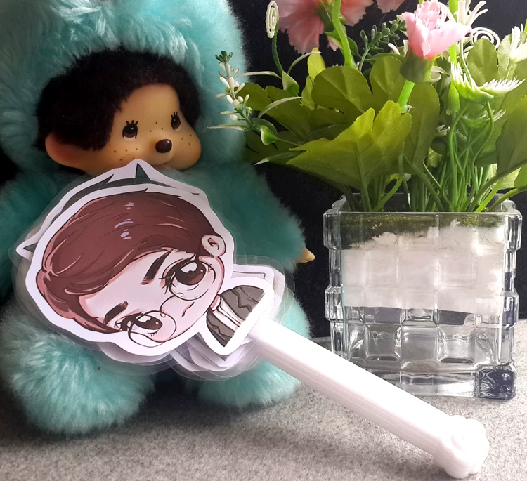 Custom 1-7 Photo Hand Fan - Stay Cool in Summer Heatwave | Personalized Concert & Festival Prop photo review