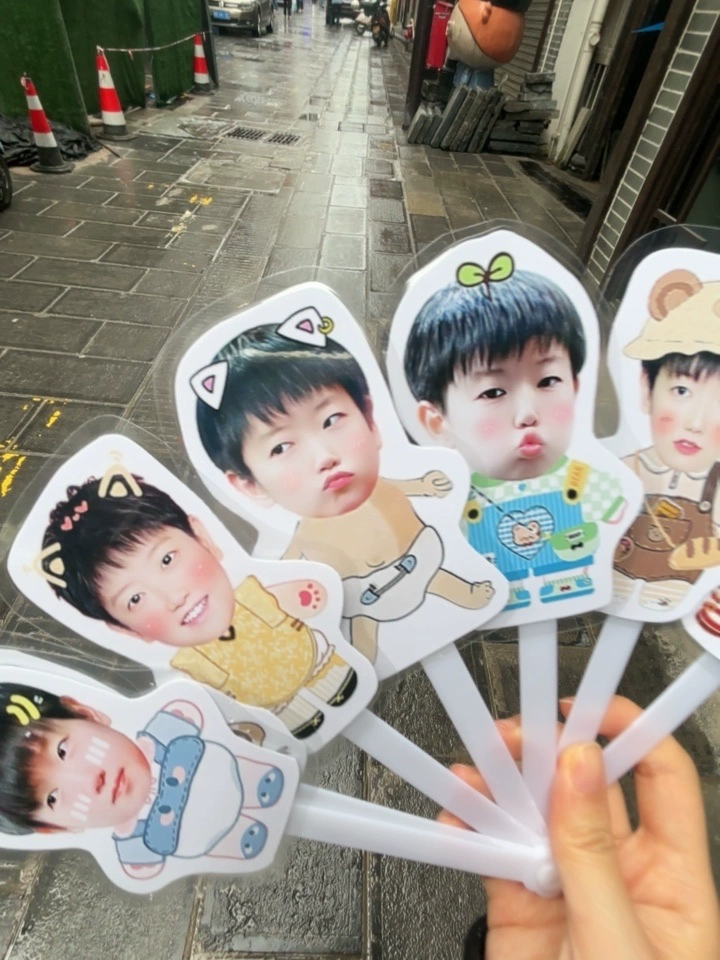 Custom 1-7 Photo Hand Fan - Stay Cool in Summer Heatwave | Personalized Concert & Festival Prop photo review